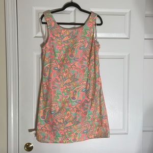 Lilly a Pulitzer Delia Dress, Sandbar make a Splash, 12, EUC